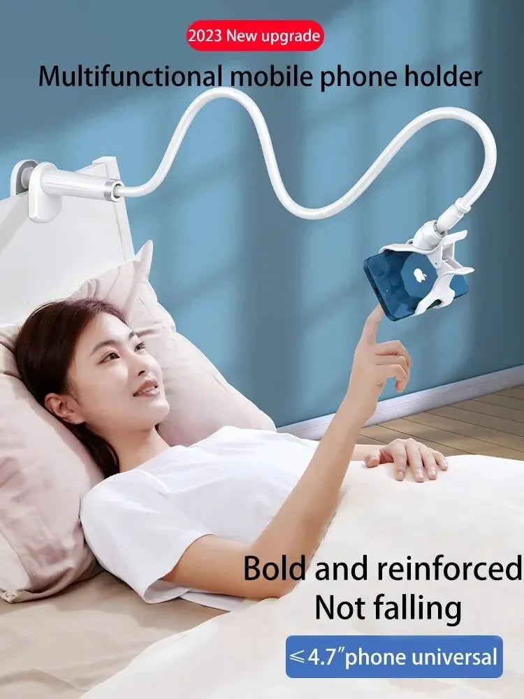 Flexible Gooseneck Phone Holder – Bed & Desk Mount for Hands-Free Viewing