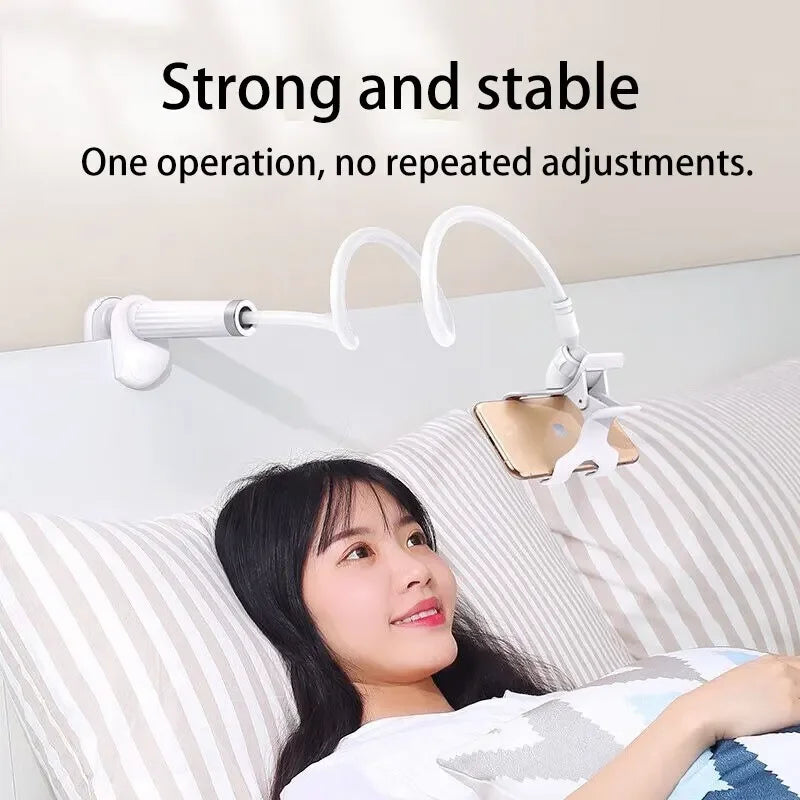 Flexible Gooseneck Phone Holder – Bed & Desk Mount for Hands-Free Viewing