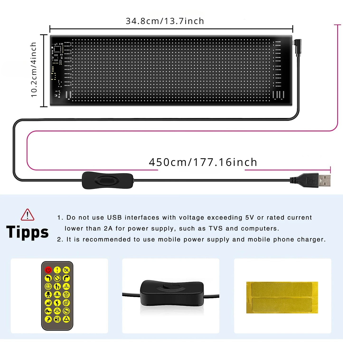 Dynamic LED Devil Eyes Car Display – App Control & USB Powered