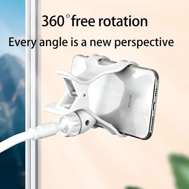 Flexible Gooseneck Phone Holder – Bed & Desk Mount for Hands-Free Viewing