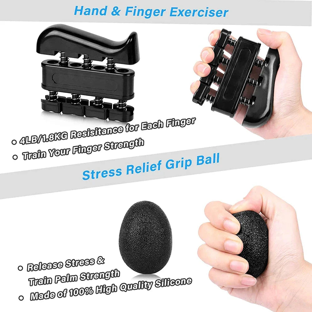 Adjustable Hand Grip Strengthener Set | 5–60kg | Wrist & Forearm Exercise