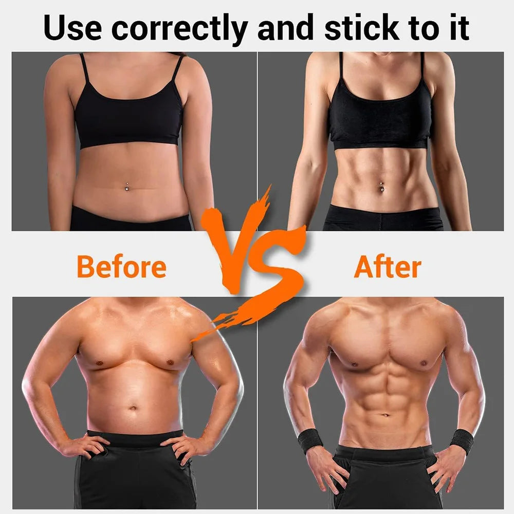 smart EMS Abdominal Muscle Toner – USB Rechargeable Ab Trainer