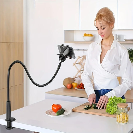 Flexible Gooseneck Phone Holder – Bed & Desk Mount for Hands-Free Viewing