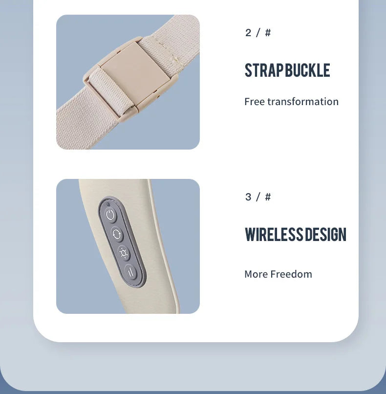 Wireless Neck & Shoulder Massager - 26W Deep Kneading | Pain Relief