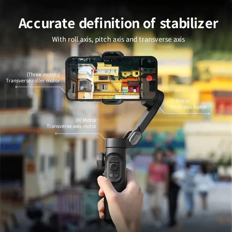 Aochuan™ 3-Axis Smart Gimbal – Professional Stabilizer for TikTok & Vlog