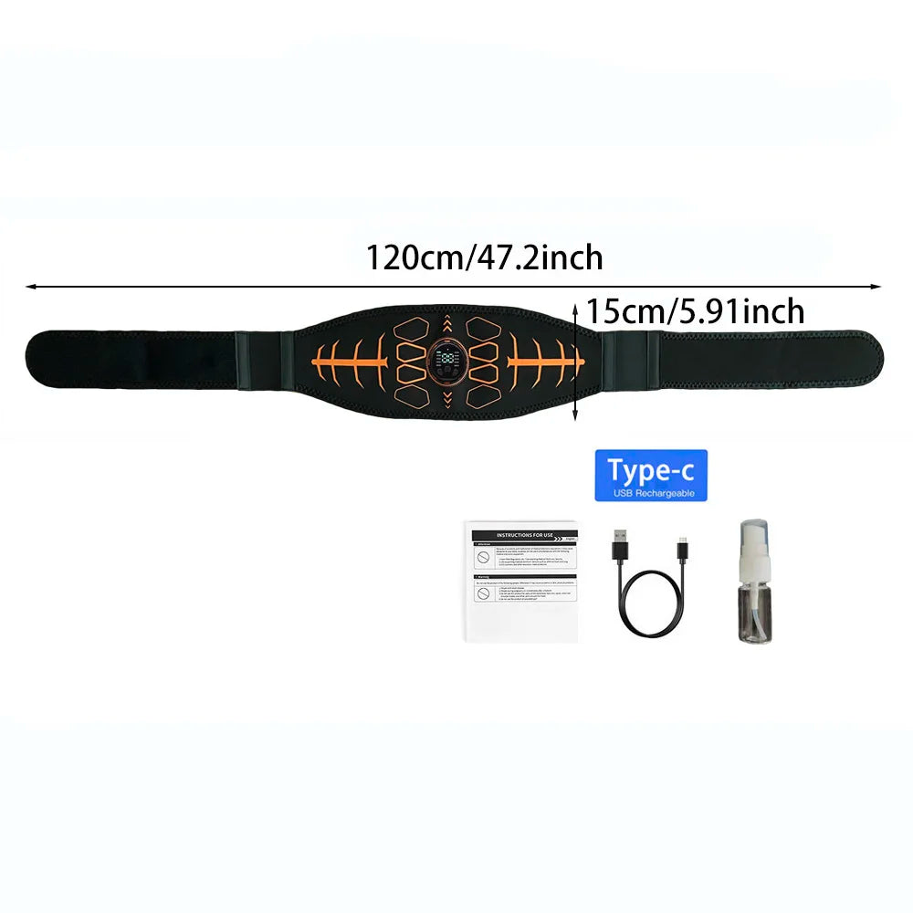 smart EMS Abdominal Muscle Toner – USB Rechargeable Ab Trainer