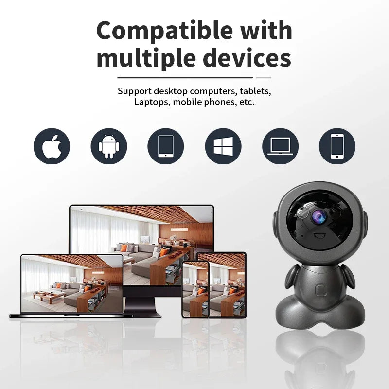 8MP Smart WiFi Security Camera | Auto-Tracking, Night Vision, 360° PTZ, Baby & Pet Monito