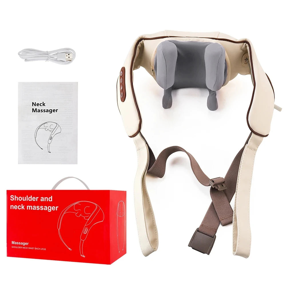 Wireless Neck & Shoulder Massager - 26W Deep Kneading | Pain Relief