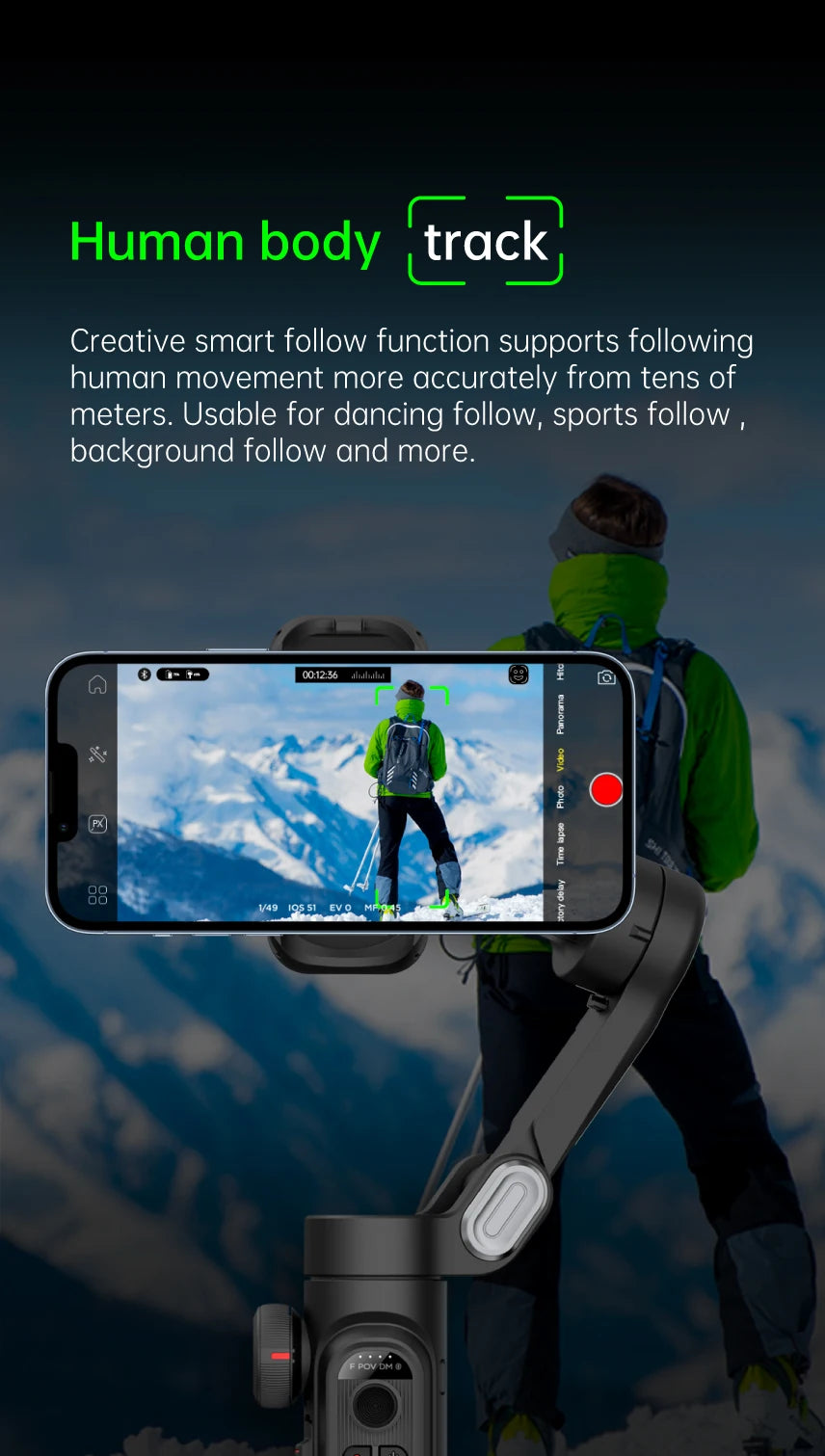 Aochuan™ 3-Axis Smart Gimbal – Professional Stabilizer for TikTok & Vlog