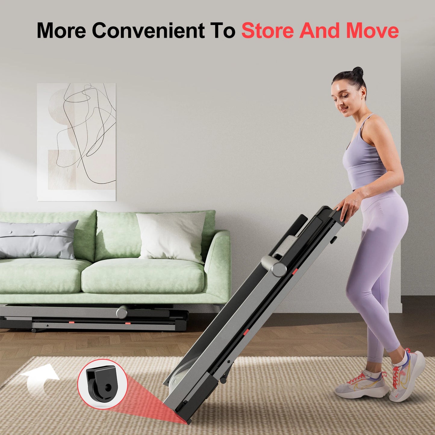 Foldable Smart Treadmill 3.5HP | Touchscreen + App | 350LBS Capacity | Incline & Home WorkouT