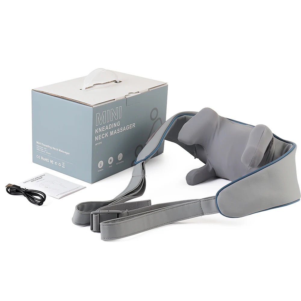 Wireless Neck & Shoulder Massager - 26W Deep Kneading | Pain Relief