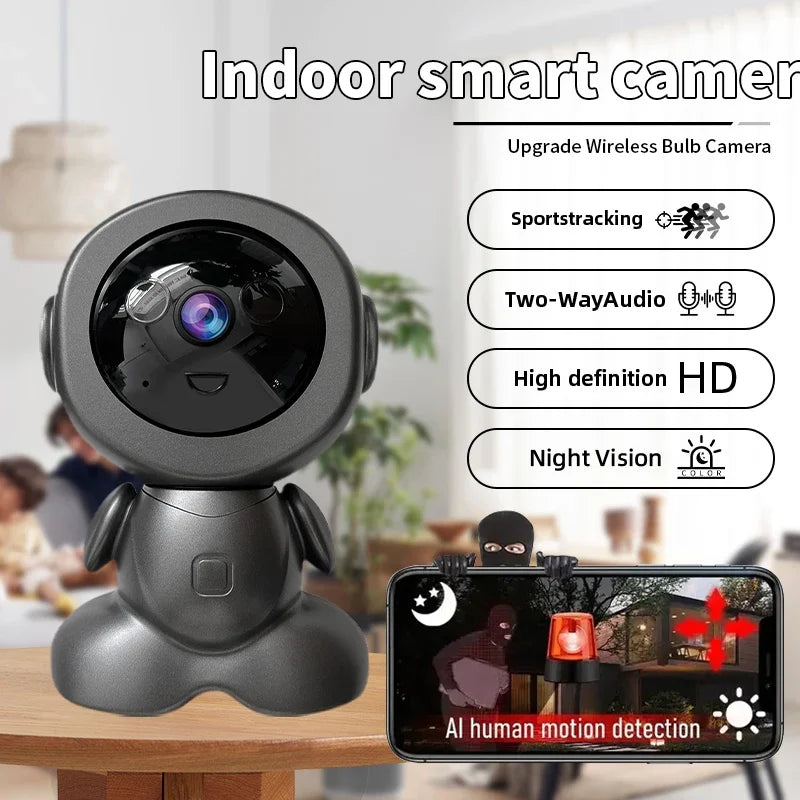 8MP Smart WiFi Security Camera | Auto-Tracking, Night Vision, 360° PTZ, Baby & Pet Monito