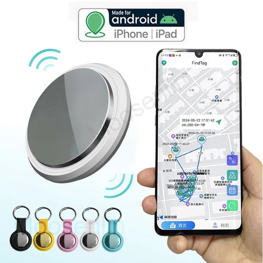 Smart Pet Tracker Tag - Bluetooth GPS Finder for Dogs, Cats & Keys - Compatible with iOS & Android
