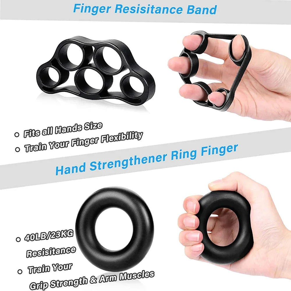 Adjustable Hand Grip Strengthener Set | 5–60kg | Wrist & Forearm Exercise