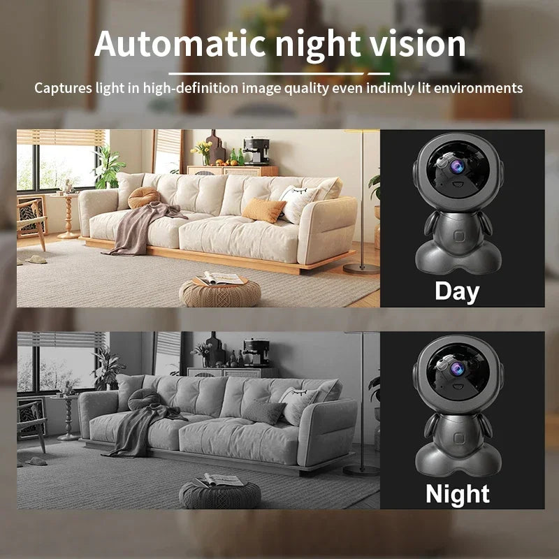 8MP Smart WiFi Security Camera | Auto-Tracking, Night Vision, 360° PTZ, Baby & Pet Monito