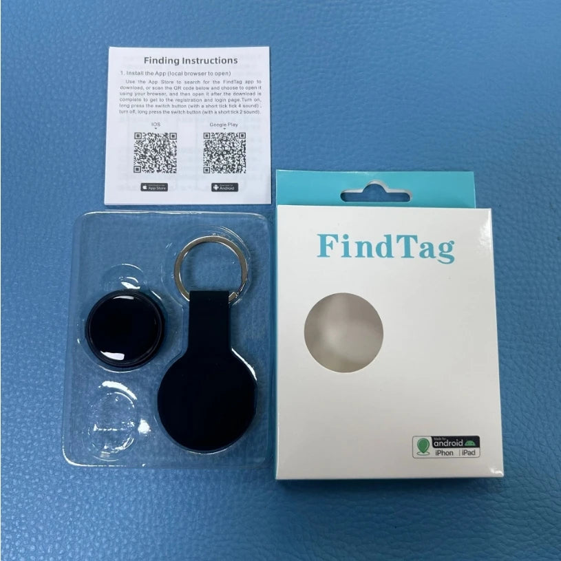 Smart Pet Tracker Tag - Bluetooth GPS Finder for Dogs, Cats & Keys - Compatible with iOS & Android