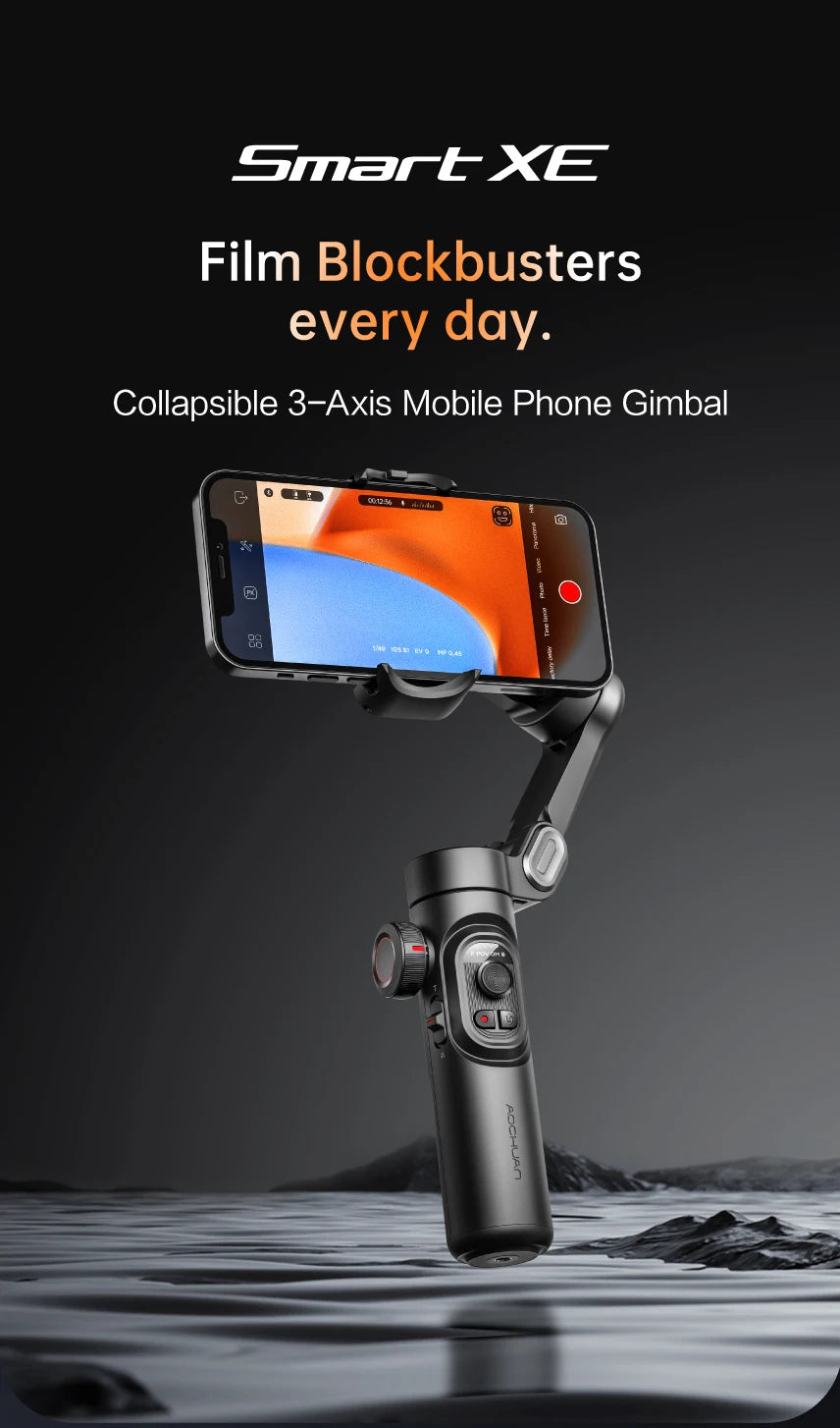 Aochuan™ 3-Axis Smart Gimbal – Professional Stabilizer for TikTok & Vlog