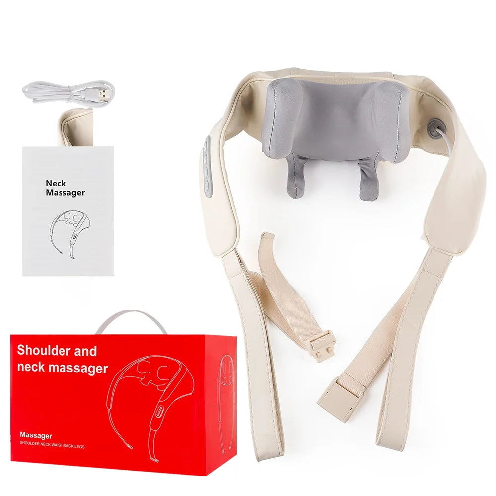 Wireless Neck & Shoulder Massager - 26W Deep Kneading | Pain Relief