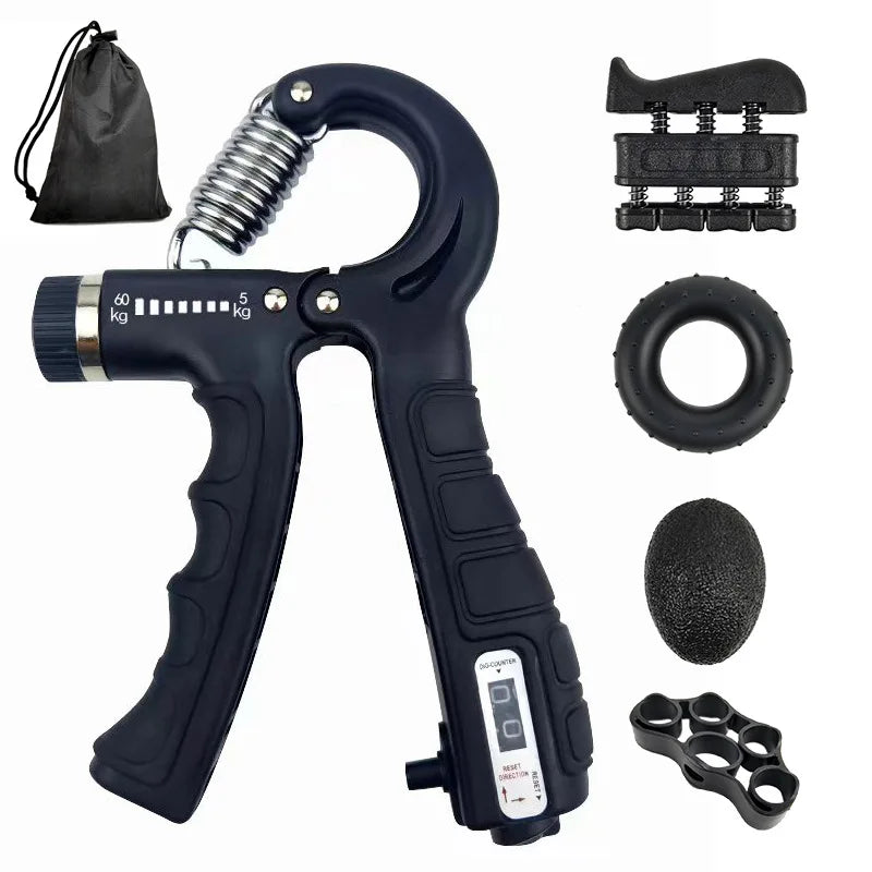 Adjustable Hand Grip Strengthener Set | 5–60kg | Wrist & Forearm Exercise