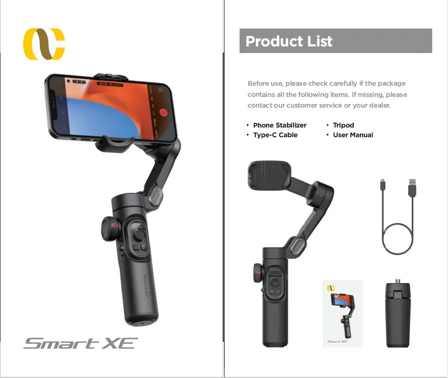 Aochuan™ 3-Axis Smart Gimbal – Professional Stabilizer for TikTok & Vlog