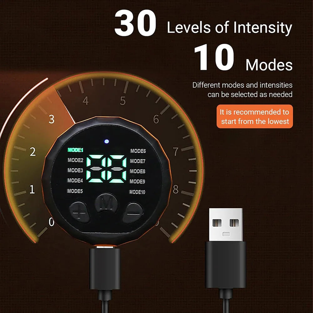 smart EMS Abdominal Muscle Toner – USB Rechargeable Ab Trainer
